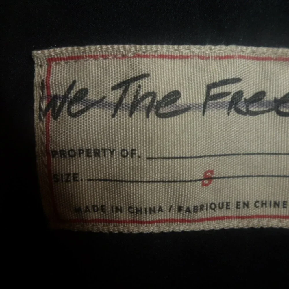 We The Free Black Faux Leather Blazer Jacket – Size Small (Fits M) - Picture 8 of 12